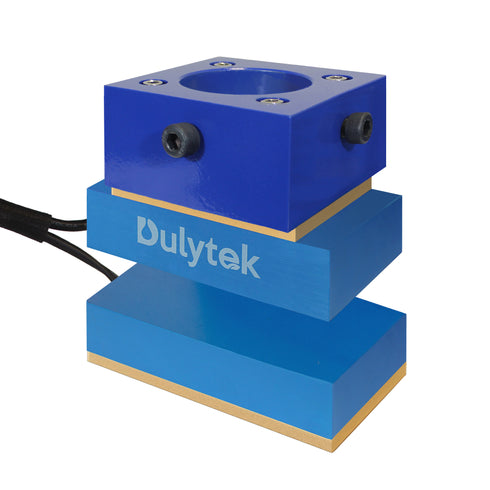 Dulytek® Retrofit Rosin Heat Plate Kit, 3" x 5" Food-Grade Anodized Aluminum Dual Heating Plates, for 3 - 15 Ton Shop Presses