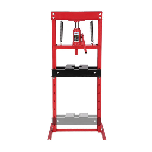 Dulytek 12 Ton Hydraulic Benchtop Shop Press with Adjustable Height Bed