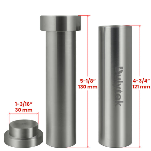 Dulytek® Hammer Style Pre-Press Pollen Mold, Stainless Steel, Two Sizes Available