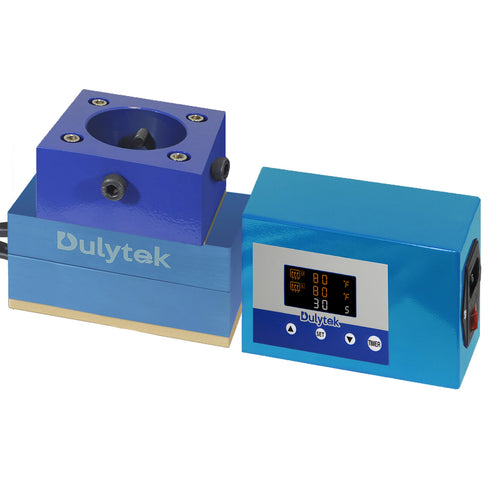 Dulytek® Retrofit Rosin Heat Plate Kit, 3" x 5" Food-Grade Anodized Aluminum Dual Heating Plates, for 3 - 15 Ton Shop Presses