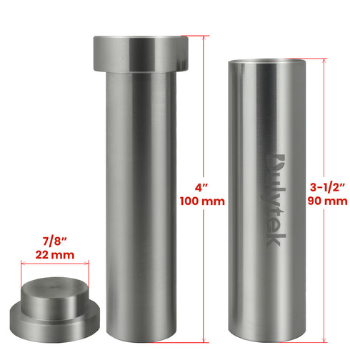 Dulytek® Hammer Style Pre-Press Pollen Mold, Stainless Steel, Two Sizes Available