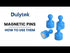Dulytek® Heat Press Magnetic Pins, Set of 6