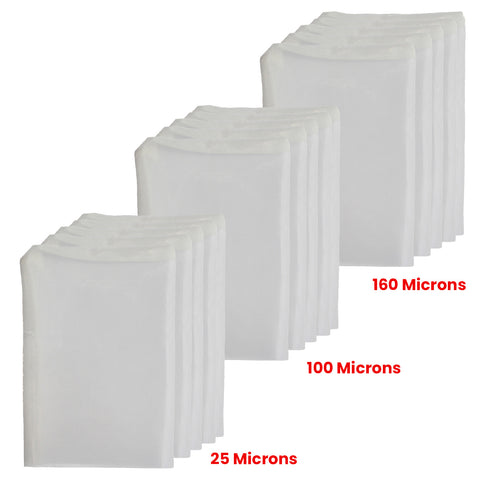 Dulytek® Premium Nylon Filter Bags, 2" x 3", Various Micron Mesh Sizes Available, and Free Packing Card - Zero Blowouts