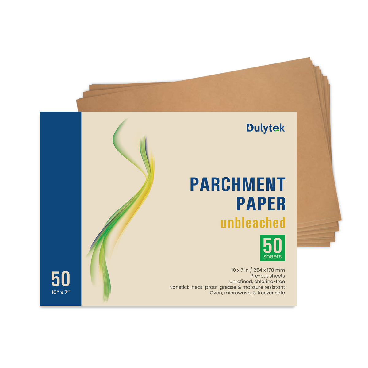 Dulytek 50 Sheet Unbleached Rosin Press Parchment Paper Pre Cut 10 x 7 Dulytek Equipment